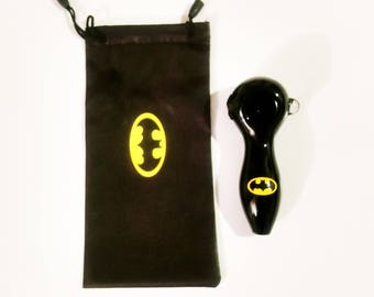Batman Glass Pipe Top Quality Glass Good Times Glass Pipes Case Bat Bag On The Go