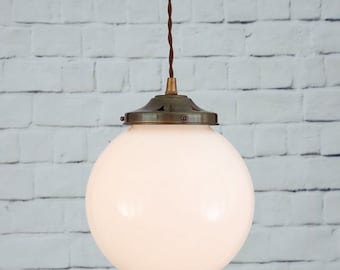 Gentry 20cm Opal Globe Pendant Light