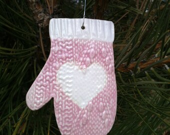 Mitten Christmas ornament, holiday decoration