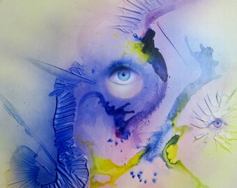 Ode to beauty mixed acrylic technique