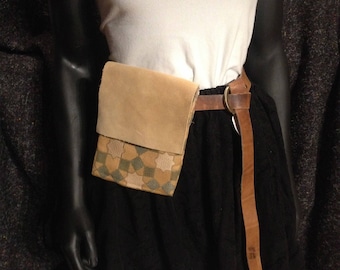 Medieval Belt Pouch Gold Moor Inspired