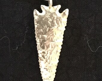 Texas arrowhead sterling silver necklace