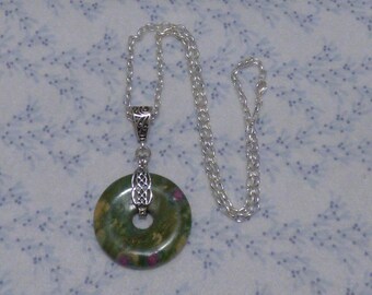 Gorgeous Ruby in fuchsite Donuts