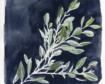 6x6 Brooklyn Botanic Garden - Original Watercolor Painting