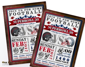 super bowl party invite templates