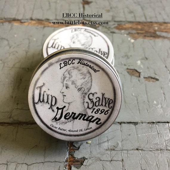 1896 German Lip Salve Victorian Lemon Lip Balm Chapped Lips