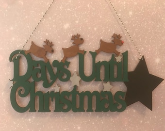 Christmas countdown hanging decoration | Christmas countdown | days until Christmas |