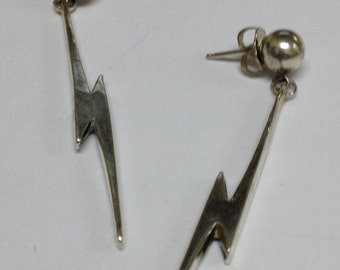 Sterling Silver Lightning Bolt earings Holiday sale regular price 49.00 sale price 30 .00