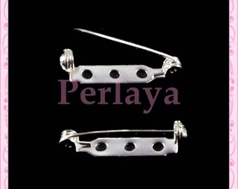 Set of 30 silver pins 28mm REF381 supports