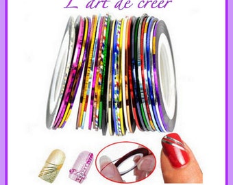 5 X ROLLS ULTRA THIN WIRE NAIL ART NAIL MANICURE