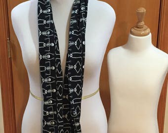 Dancing Skeleton Infinity Scarf