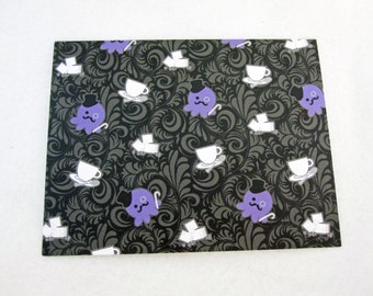 Blank Dapper Gentleman Octopus  Note Card