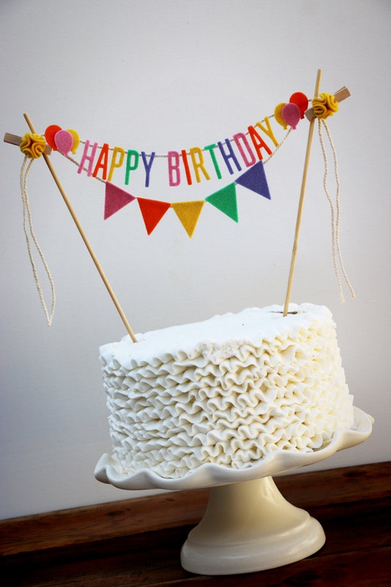 Pennant Banner Cake Topper Pennant Banner Cake Topper