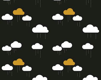 When Skies Are Grey Black Clouds by Simple Simon and Company for Riley Blake, 1/2 yard