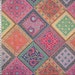 BANDANA PAISLEY Colorful Retro Drapery Upholstery Fabric