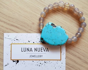 Turquoise Chunk Bracelet
