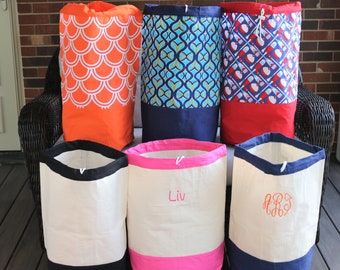 Monogrammed Laundry Bag, Camp Laundry Bag, Laundry Hamper, Personalized Laundry Hamper, Monogrammed Camp Laundry Bag, Graduation Gift