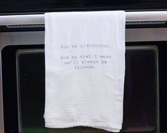Funny kitchen towel, funny dish towel, funny tea towel, flour sack towel, kitchen gift, funny kitchen decor, kitchen decor, tea towel