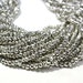 AAA quality silver pyrite faceted rondelle loose gemstone beads 13.5"inch strand pyrite faceted beads necklace