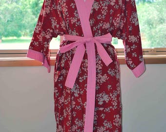 Kimono Robe Linen / cotton blend