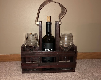Wine bottle carrier