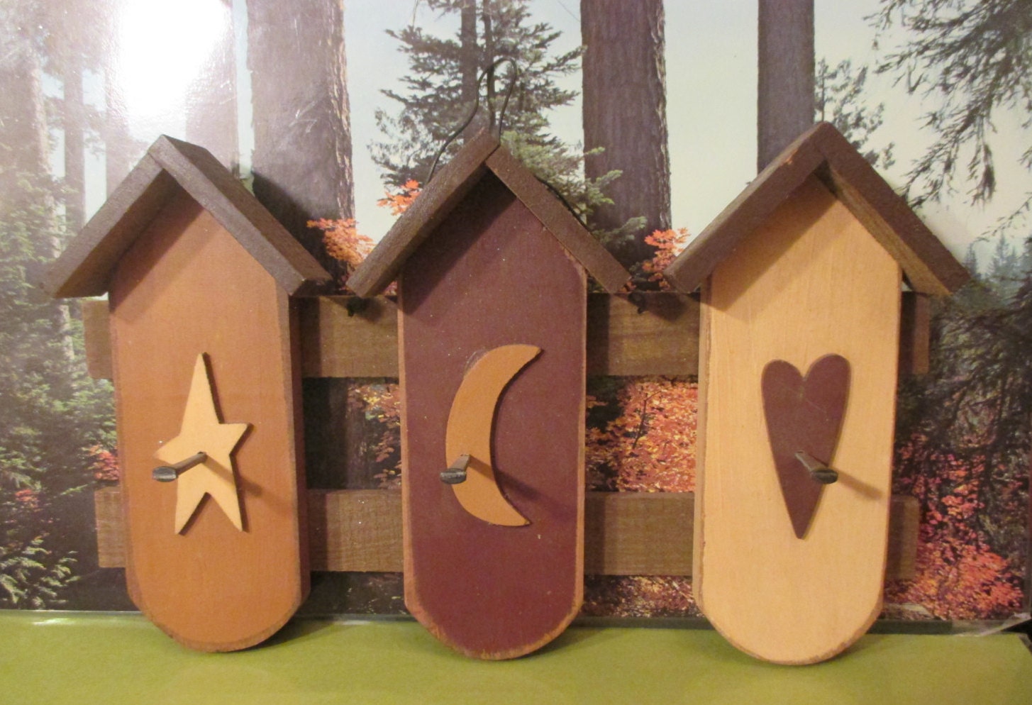 Birdhouse Key Ring Holder /or Hat HolderWoodenBIRD HOUSE