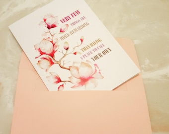 Your Own Place House Warming Card