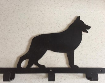 German shepard coat/lead hook