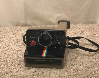 Vintage Polaroid Presto Instagram Tan Instant Land Camera