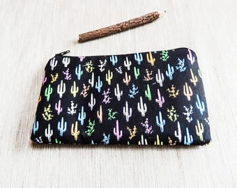 Cactus Gift for Her/ Make-up Bag/ Pencil Case/ Gift for Women/ Anniversary Gift/ BFF Gift/ Coworker Gift/ Gift/ Gift for Mom/ Gift for Wife