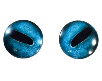 Octopus Glass Eyes - 25mm - Glass Eyes - Blue