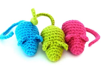 Kitty Catnip Mice Cat Toy - Choose Your Colors