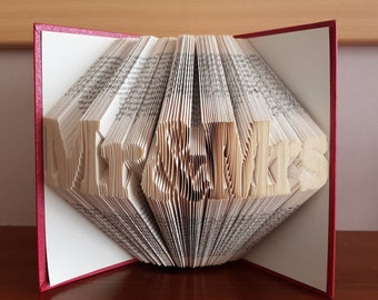 Mr&Mrs/Mr Mr/Mrs Mrs folded book art-wedding gift, anniversary gift, birthday gift, christmas gift, for him, for her