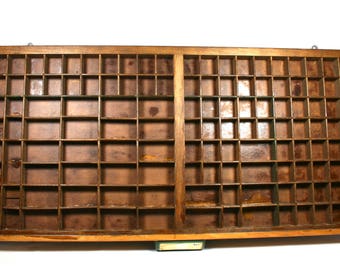 Dutch Printers Drawer Times Bold Printers Tray Letterpress Drawer Shadow Box Display Case