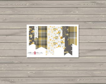 Winter Owls Washi Banner