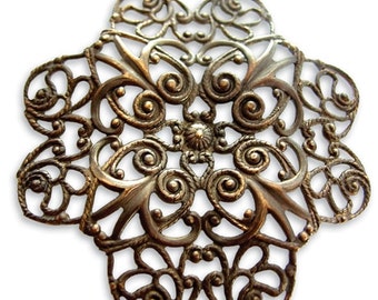 Vintaj 51mm Full Gerbera Petal Filigree