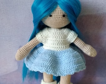 Crochet doll handmade toys knitted amigurumi