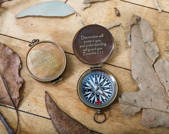 Compass, Engraved Compass, Personalized Compass, Valentines Day, Christmas Gift, Anniversary Gift, Fathers Day, Mothers Day, Groomsmen Gift