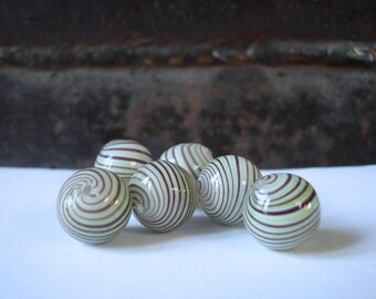 hand blown hollow glass beads