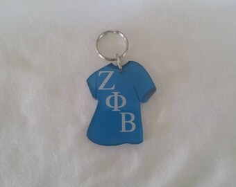 Keychain -- "Zeta Phi Beta" T-Shirt Keychain