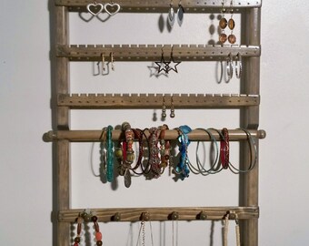 Earring Holder, Jewelry Wall Organizer, Jewelry Storage, Jewelry Holder, Necklace Holder, Jewelry Stand, Bracelet Display, Jewelry Hanger