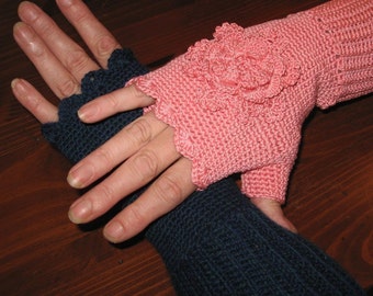 Crocheted Fingerless Gloves Pattern