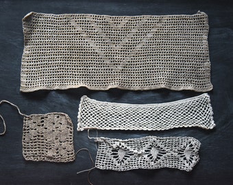 Antique Crochet Lace, Antique Textiles, Crochet Lace, Vintage Crochet Lace, Crochet Lace Trims, Sewing Supplies, Vintage Sewing Supplies,