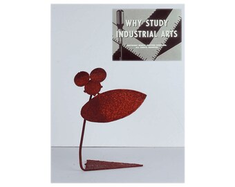 1950's Industrial Arts Student-Made Abstract Metal Sculpture