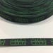 3 Yards of Ribbon 3/8 inch Wide - Black with Neon Green Star Wars