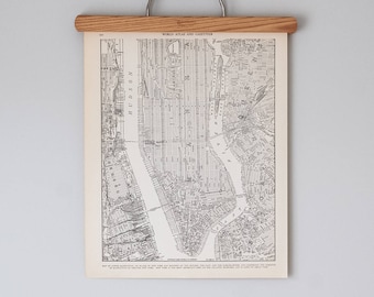 antique 1930s map of lower manhattan downtown new york city map antique city map