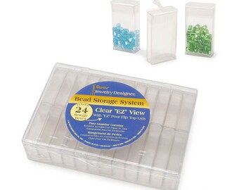 Bead Storage Plastic Cases | Individual Boxs | Acrylic | Flip Top