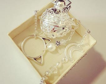 Pregnancy's Bola cage Butterfly small cat and Swarovski beads