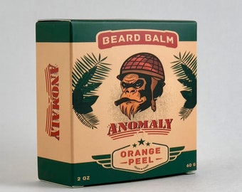 Anomaly Beard Balm | 2oz/60g | Natural | Orange Scent | Itch Relief | Tame Stray Hairs