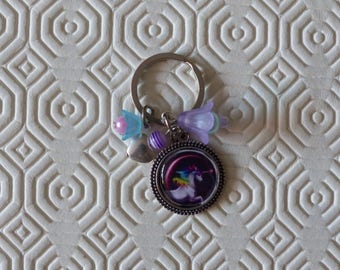 Black Unicorn Keyring